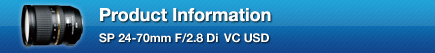 Product Information SP 24-70mm F/2.8 Di VC USD